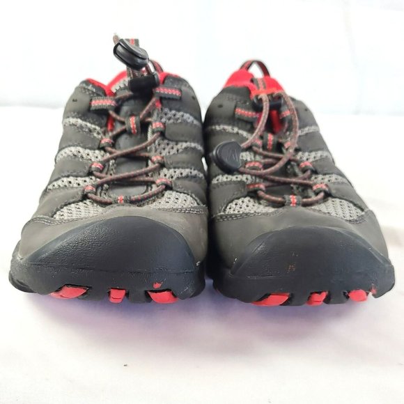 KEEN Koven Low Hiking Shoes Gray Black Youth 5/ Women 6.5 1011765 Waterproof - Picture 3 of 9